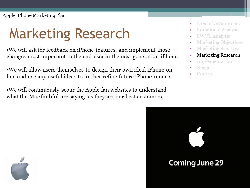 Apple marketing plan executive summary
